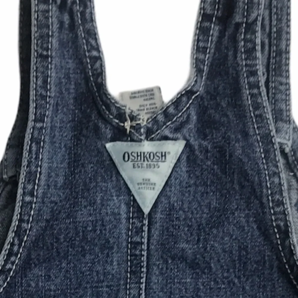 OSHKOSH Jean Embroidered Overall Dress Play 18M